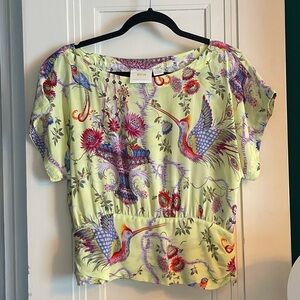 Anthropologie Maeve silk top